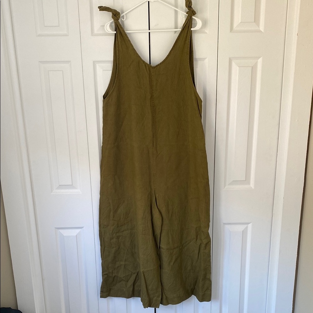 Elizabeth Suzann wide leg linen jumpsuit